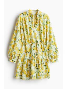 H&M - Women Yellow Plumeti Dress