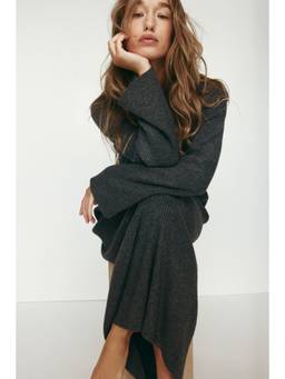 H&M - Women Grey Rib-Knit Dress