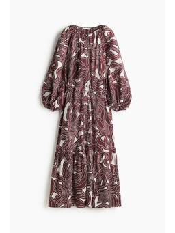 H&M - Women White Oversized Tie-Belt Dress