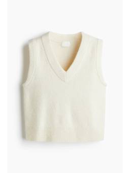 H&M - Women White Short Sweater Vest