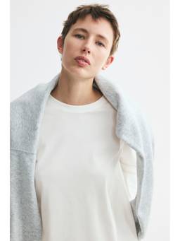 H&M - Women White Long-Sleeved Cotton Top