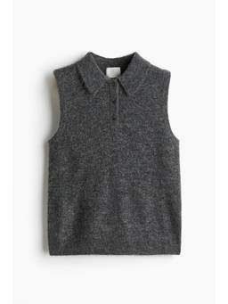 H&M - Women Grey Colla Sweater Vest