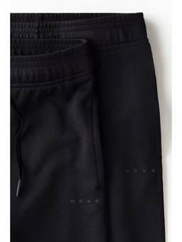 H&M MOVE - Boys Black 2-Pack Trackpants With Drymove