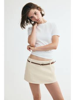 H&M - Women White Denim Skort