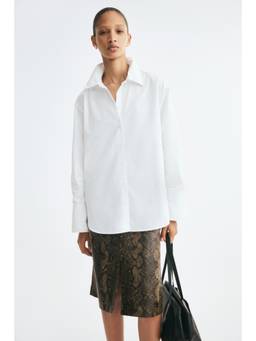 H&M - Women White Cotton Poplin Shirt
