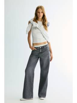 H&M - Women Grey Baggy Regular Waist Jeans