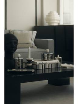 H&M - White Small Marble Candlestick