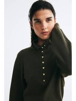 H&M - Women Green Fine-Knit Turtleneck Jumper