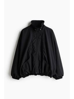 H&M - Women Black Oversized Nylon Jacket
