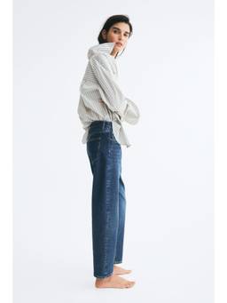 H&M - Women Blue Slim Fit Mom High Ankle Jeans