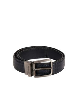 Hidesign - Midnight Black & Black Genuine Leather Reversible Mens Belt