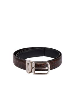 Hidesign - Dark Brown & Black Genuine Leather Reversible Mens Belt