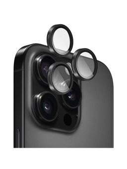 GRIPP - Black 3N1 Focal Camera Lens Protector for Iphone 16 Pro & Iphone 16 Pro Max (Pack of 3)