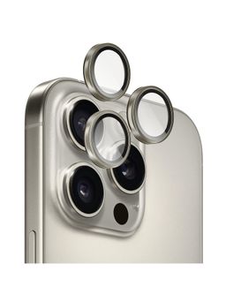 GRIPP - Silver 3N1 Focal Camera Lens Protector for Iphone 16 Pro & Iphone 16 Pro Max (Pack of 3)