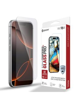GRIPP - 0.3Mm Hd Tempered Glass Screen Protector for Iphone 16 Pro Max