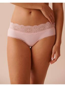 La Vie En Rose - Pink Cotton Hiphugger Panty