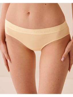 La Vie En Rose - Yellow Cotton High Waist Bikini Panty