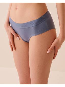 La Vie En Rose - Blue Super Soft Lace Trim Cheeky Panty