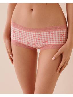 La Vie En Rose - Peach Cotton Hiphugger Panty