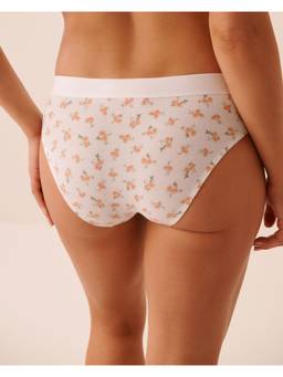 La Vie En Rose - Cotton and Lace Detail Bikini Panty