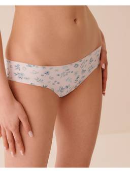 La Vie En Rose - White Microfiber Invisible Hiphugger Panty
