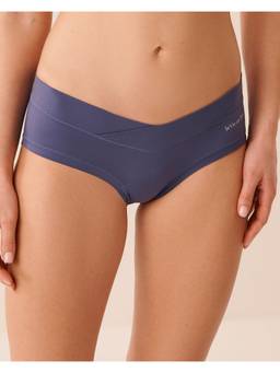 La Vie En Rose - Blue Microfiber Invisible Cheeky Hiphugger Panty
