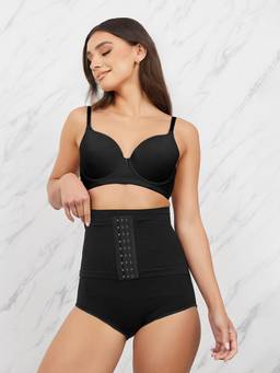 Styli - Women Black Waist Cinching Shaping Brief