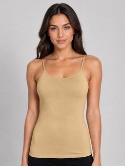 Trendmalls - Womens Beige Solid Camisole