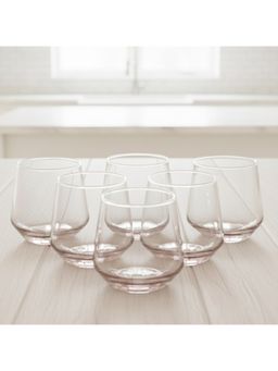 BlackCarrot - Premium Lead Free Pink Whiskey Glasses (Pack of 6)