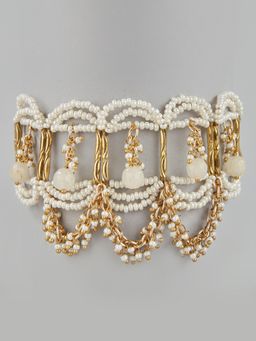 House of D'oro - Frilana White Linked Beads Bracelet
