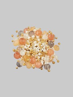 House of D'oro - Arryana Finger Multi-Coloured Cluster Ring