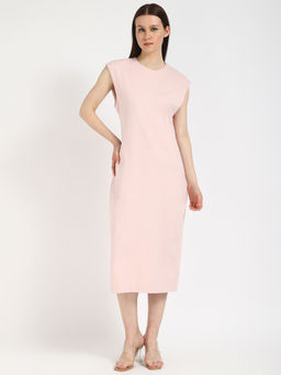 Calvin Klein - Pink Ponte Straight Shift Dress