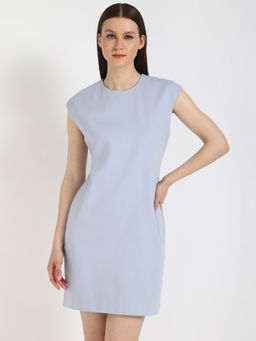 Calvin Klein - Blue Ponte Bodycon Mini Dress