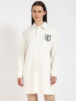 Calvin Klein - Ls Rugby Jersey Patch Polo Mini Dress