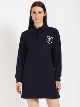Calvin Klein - Ls Rugby Jersey Patch Polo Mini Dress