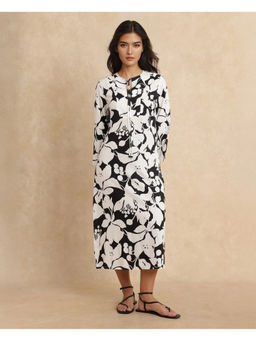 RAREISM - Janzen Primary Black Straight Midi Dress