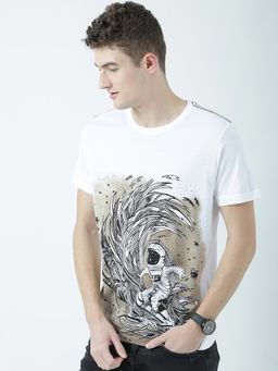 Huetrap - Mens White Short Sleeve T-Shirt