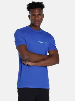Puma - Run Favorite Logo Mens Blue T-shirt