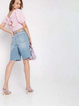VERO MODA - Women Solid Pink Top