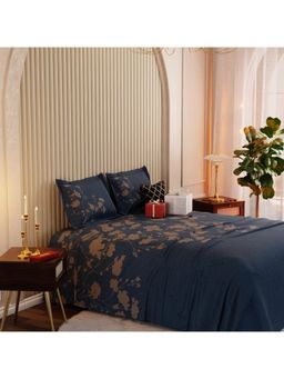 Stoa Paris - Whispers of Paris Percale Seine Shade Super King Bed Sheet Set with 2 Pillow Cover