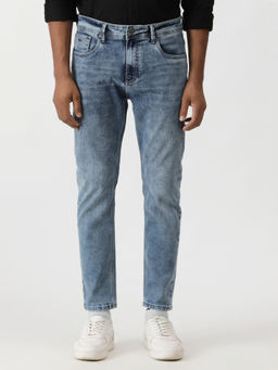 Greenfibre - Cloudy Blue Cotton Blend Washed Jeans