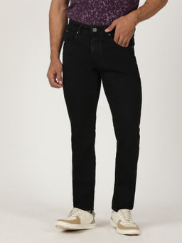 Greenfibre - Black Cotton Blend Washed Jeans