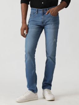 Greenfibre - Nebula Blue Cotton Stretch Washed Jeans
