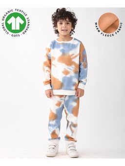 ANTHRILO - Boys Fleece Tie and Dye Sweatshirt with Joggers- Multi-Color