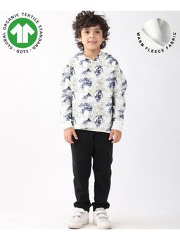 ANTHRILO - Boys Printed Hoodie with Joggers- Multi-Color