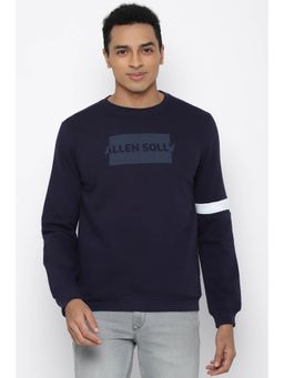Allen Solly - Men Printed Navy Sweatshirt