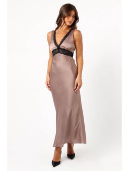 Petal & Pup - Mocha Brennan Maxi Slip Dress