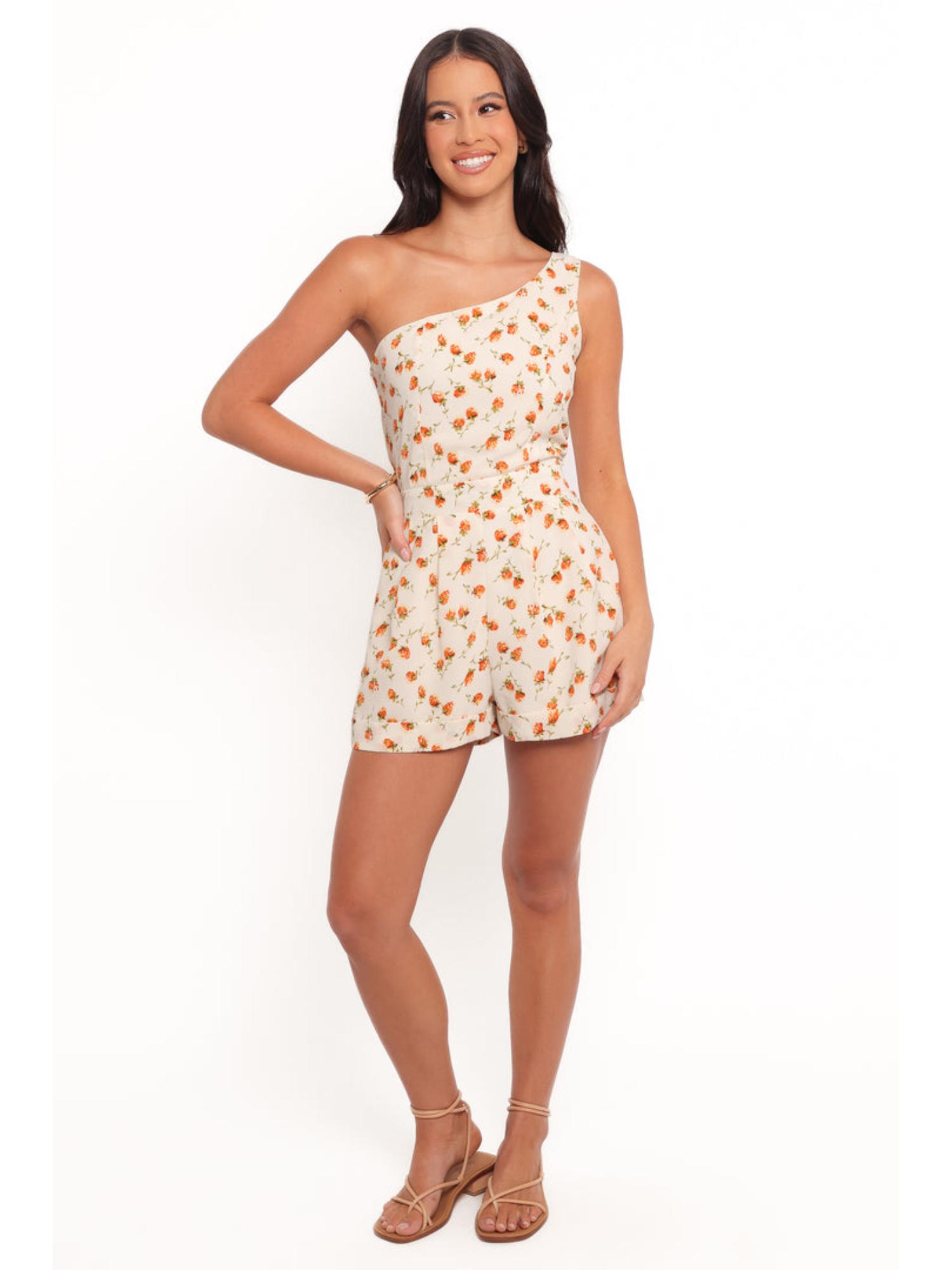 Cream Floral Jorja Playsuit-picture-29