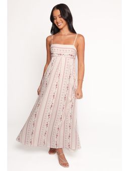 Petal & Pup - Ivory Mauve Floral Amaris Maxi Dress