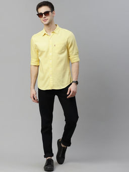 Levi's - Mens Collar Neck Shirt-Yellow